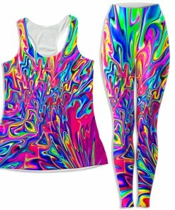 Ready To Ship Sonic Blooming Women's Tank And Leggings Combo