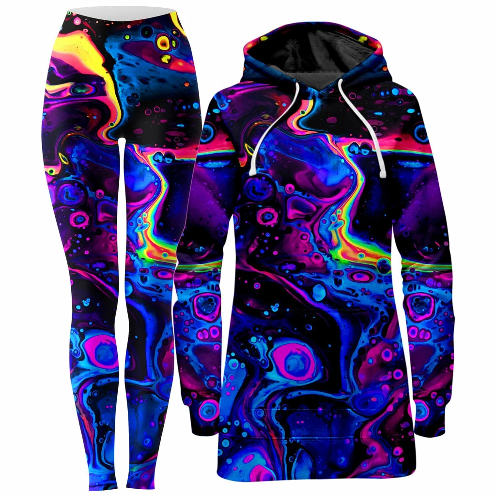 Ready To Ship Acid Bath Hoodie Dress And Leggings Combo 1 Ready To Ship Acid Bath Hoodie Dress And Leggings Combo