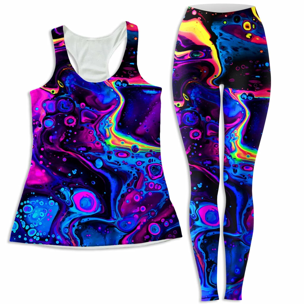 Ready To Ship Acid Bath Women's Tank And Leggings Combo 1 Ready To Ship Acid Bath Women's Tank And Leggings Combo