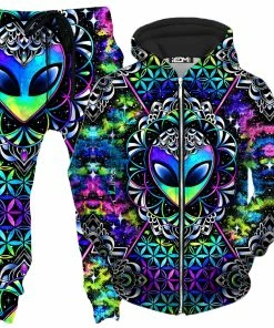 Ready To Ship Conscious Cosmos Zip-Up Hoodie And Joggers Combo