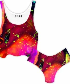 Ready To Ship Cosmos Crop Top And Booty Shorts Combo