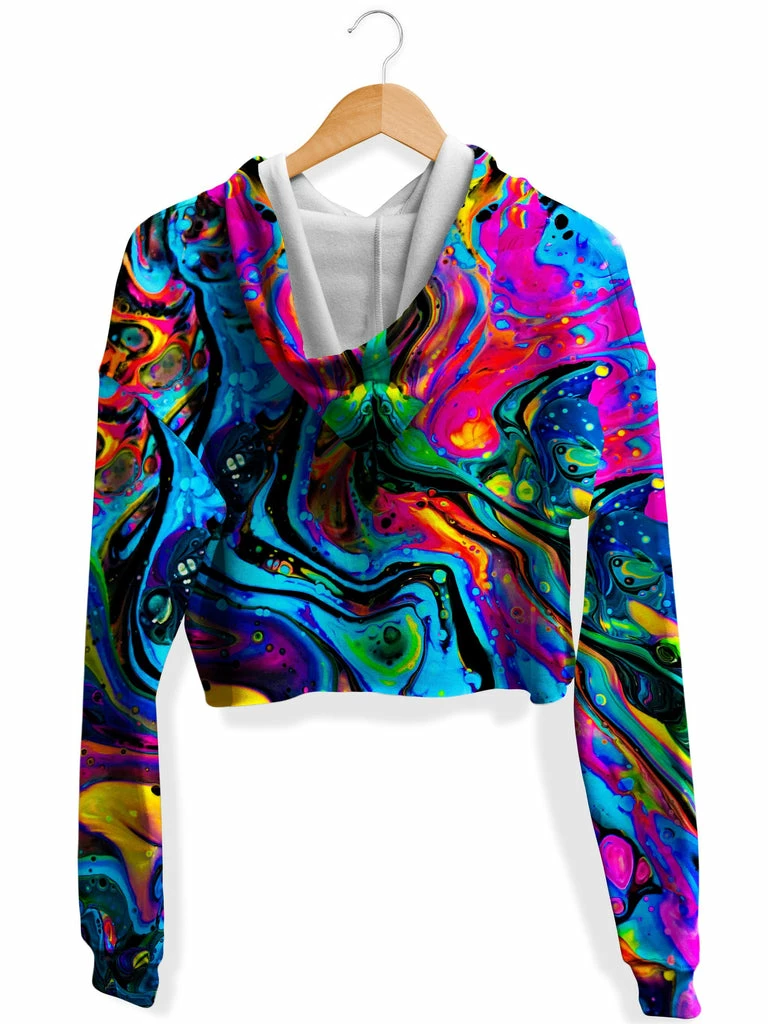 T6 Funkadelic Fleece Crop Hoodie 2 T6 Funkadelic Fleece Crop Hoodie - Image 2