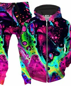 Ready To Ship Heart Zip-Up Hoodie And Joggers Combo