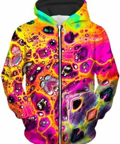 T6 Lava Trip Unisex Zip-Up Hoodie