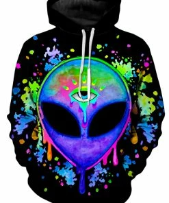 T6 Splatter Alien Unisex Hoodie