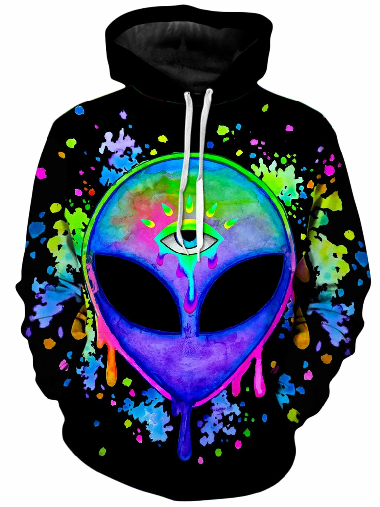 T6 Splatter Alien Unisex Hoodie 1 T6 Splatter Alien Unisex Hoodie