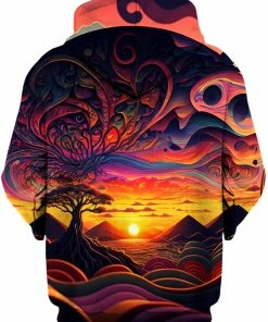 Alternative view of T6 Acid Sunset Unisex Hoodie