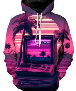 T6 Vapor Palms Trees Unisex Hoodie