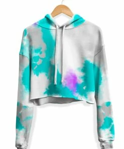 T6 90s Filtered Fleece Crop Hoodie