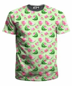 Alternative view of Ready To Ship Watermelon Pattern T-Shirt And Shorts With PM 2.5 Face Mask Combo