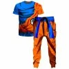 Ready To Ship Battle Damaged Goku Armor T-Shirt And Joggers Combo