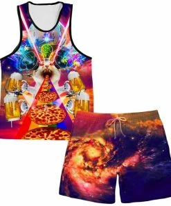 Ready To Ship Crazy Cat Tank And Shorts Combo