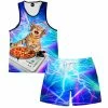 Ready To Ship DJ Paws Tank And Shorts Combo