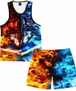 Ready To Ship Fire And Ice Tank And Shorts Combo