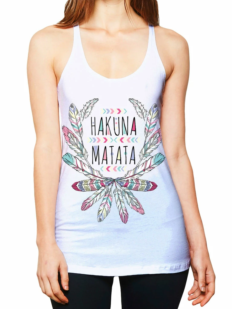 On Cue Apparel Hakuna Matata Women's Tank Top 1 On Cue Apparel Hakuna Matata Women's Tank Top