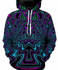 T6 Fractal River Unisex Hoodie