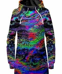 T6 Galactic Drip Hoodie Dress