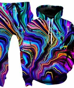 Ready To Ship Neon Rift Hoodie And Joggers Combo