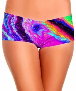 Ready To Ship Psychedelic Radiation Crop Top And Booty Shorts Combo -iedm shop psychedelic pourhouse psychedelic radiation crop top and booty shorts combo 28140301353035 1024x1024