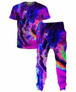 Ready To Ship Psychedelic Radiation T-Shirt And Joggers Combo