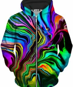 T6 Rainbow Rift Unisex Zip-Up Hoodie