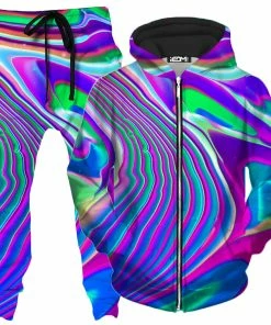 Ready To Ship Tangerine Dream Zip-Up Hoodie And Joggers Combo