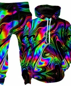 Ready To Ship That Glow Flow Hoodie And Joggers Combo