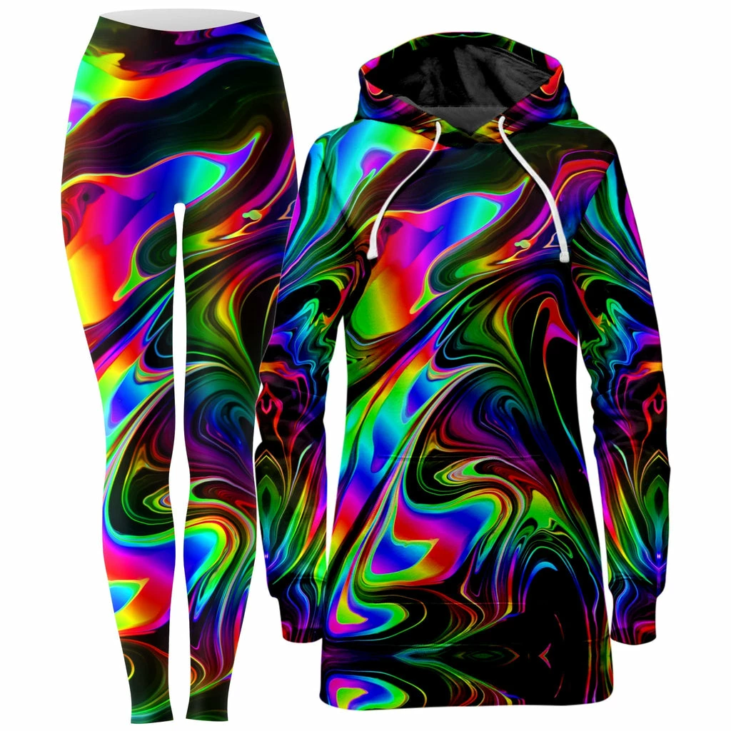 Ready To Ship That Glow Flow Hoodie Dress And Leggings Combo 1 Ready To Ship That Glow Flow Hoodie Dress And Leggings Combo